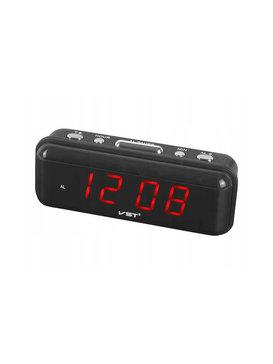 Ceas Digital de Masă cu Alarmă Negru AT00001562
