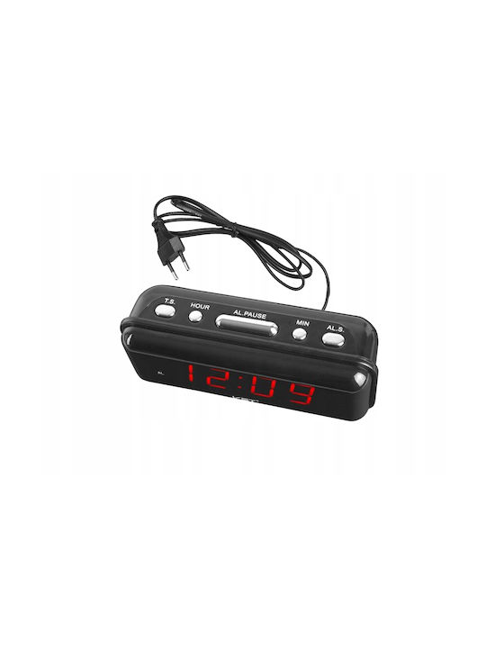 Ceas Digital de Masă cu Alarmă Negru AT00001562