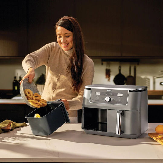 Ninja Foodi Max Dual Zone Air Fryer with Double Detachable Bucket 9.5lt Black