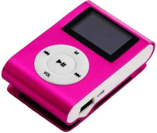 Andowl Q-a208 MP3 Player (8GB) with LCD Screen Pink