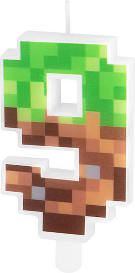 Lumânare De Tort Numărul 9 Nine Pixels Pixels