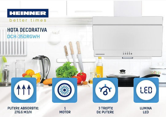 Heinner Kamin-Dunstabzug Umluft 60cm Weiß