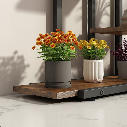 Suport pentru Flori Suport pentru Plante Ghivece Raft Rustic Rafturi din Lemn