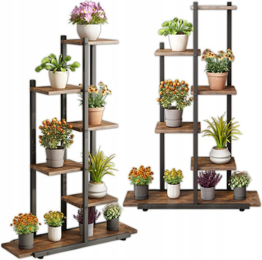 Suport pentru Flori Suport pentru Plante Ghivece Raft Rustic Rafturi din Lemn