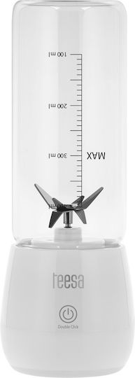 Teesa Μπλέντερ με Γυάλινη Κανάτα 450 ml Λευκό TSA3543