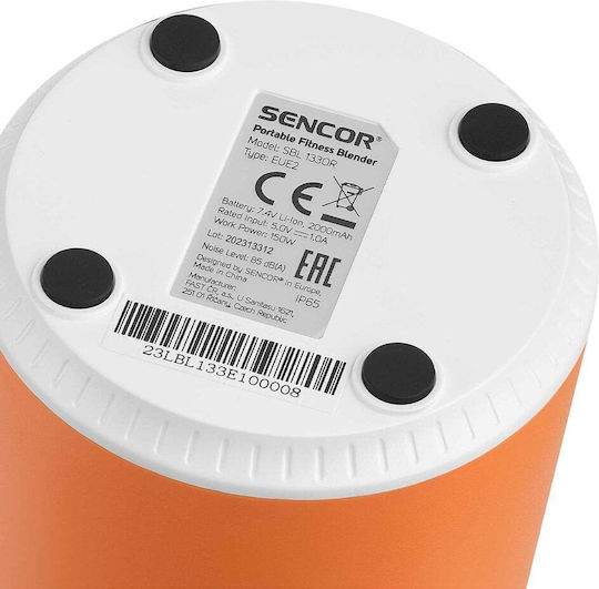 Sencor Μπλέντερ με Πλαστική Κανάτα 500 ml Πορτοκαλί SBL 133OR