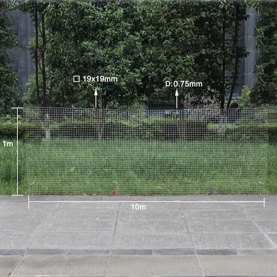 Wiltoc Wire Fencing Galvanized Gray 1x10m
