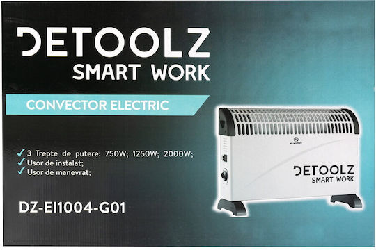 Detoolz Convectoare pardoseală 2000W Alb