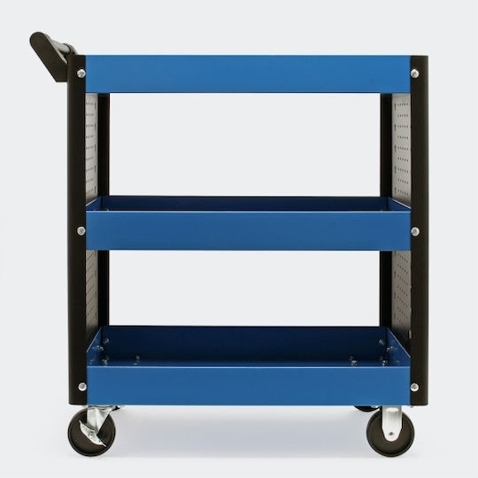 Wiltoc Cu roți Metal Căruță 3 Locuri L83xA38xÎ92cm