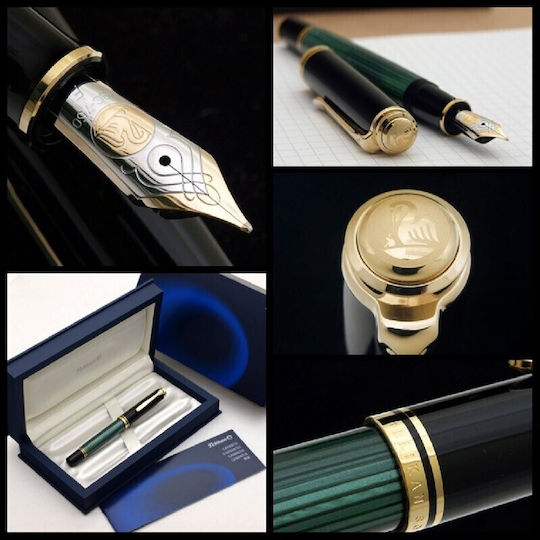Pelikan Souveran M800 Писалка Medium с Червено Мастило