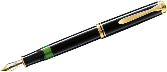 Pelikan Souveran M600 Πένα Γραφής Broad με Μαύρο Μελάνι