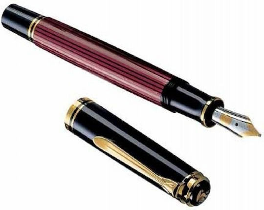 Pelikan Souveran M600 Πένα Γραφής Broad με Μαύρο Μελάνι