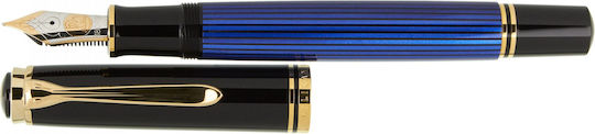 Pelikan Souveran M800 Πένα Γραφής Broad με Μαύρο Μελάνι