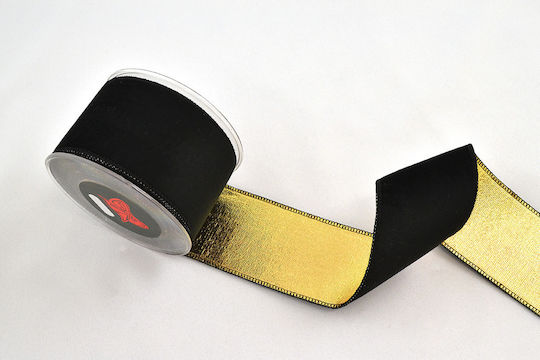 LiebeQueen Christmas Ribbon Black 450x5.2cm 1pc