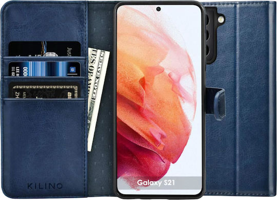 Wallet Δερμάτινο Navy Μπλε (Galaxy S21 5G)