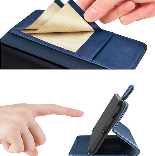 Wallet Δερμάτινο Navy Μπλε (Galaxy S21 5G)