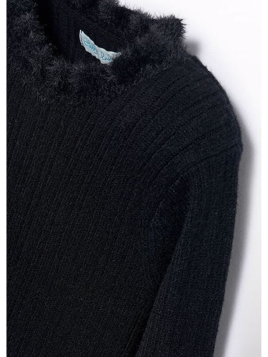 Kids Long-Sleeved Black Blouse