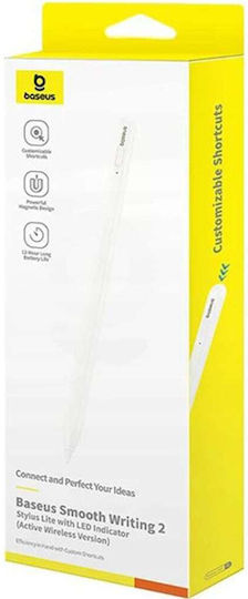 Baseus Smooth Writing 2 Digital Touch Stylus with Palm Rejection for Apple iPad in White color P80015802213-03