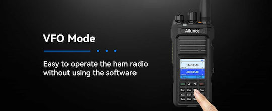 Retevis HA1UV Funkgerät UHF/VHF 5W mit Farbdisplay