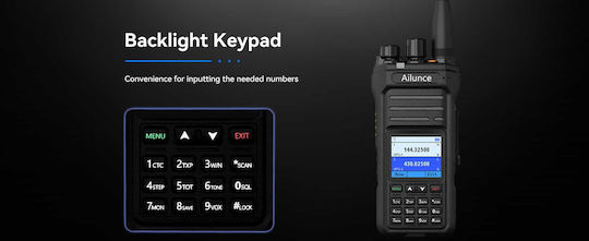 Retevis HA1UV Funkgerät UHF/VHF 5W mit Farbdisplay