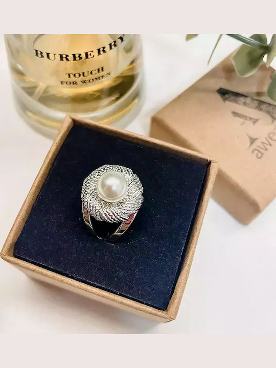 Δαχτυλίδι Πέρλα Awear Lude Silver