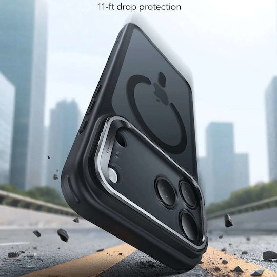 ESR Classic Hybrid Halolock Kickstand Umschlag Rückseite Metallisch Schwarz (iPhone 17 Pro)