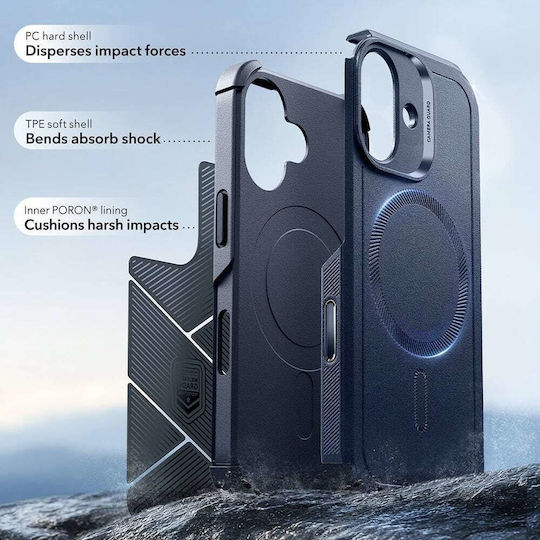 ESR Cyber Halolock Umschlag Rückseite Silikon Blau (iPhone 17)