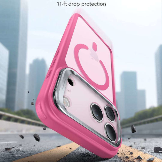 ESR Classic Hybrid Halolock Kickstand Umschlag Rückseite Metallisch Rosa (iPhone 17 Pro)