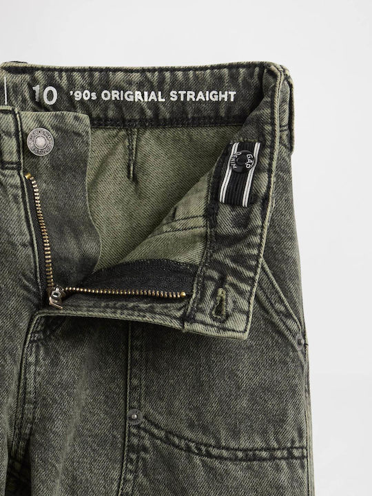 Kids' Denim Pants Army Jacket Green