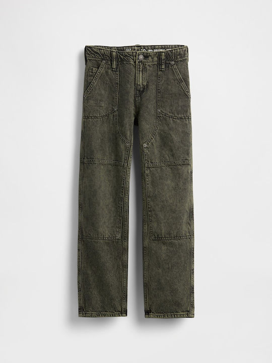 Kids' Denim Pants Army Jacket Green