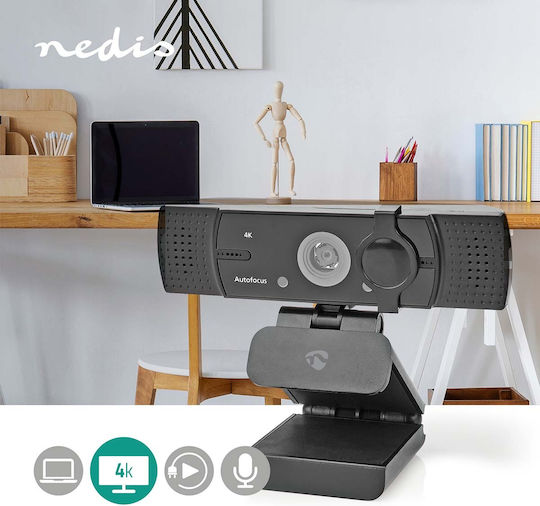 Nedis Web-Kamera Full HD 1080p Schwarz WCAM120BK