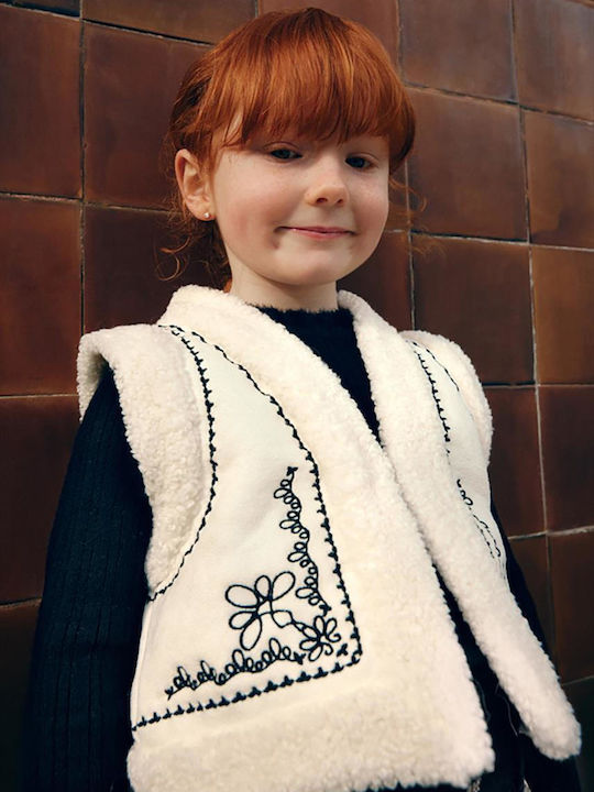 Kids' Casual Jacket Sleeveless Ecru