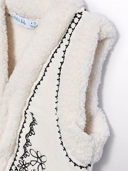 Kids' Casual Jacket Sleeveless Ecru