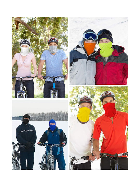 FIXATO Vollgesichts-Balaclava für Motorradfahrer aus Polyester Gelb Farbe