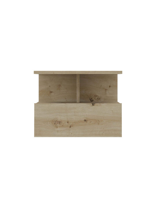 Κομοδίνο Kabi Ξύλινο Μπεζ 34x45x30cm 928087