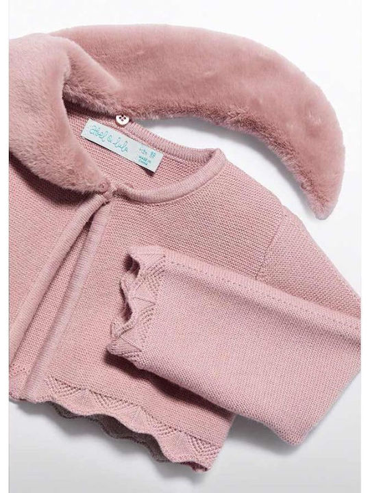 Kids Bolero Knitted Pink