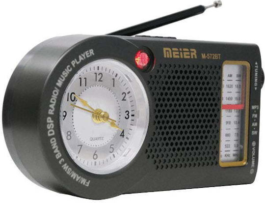 Meier M-572BT Φορητό Ραδιόφωνο Επαναφορτιζόμενο με Bluetooth Λευκό