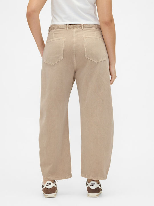 Women's Fabric Trousers Wicker Beige