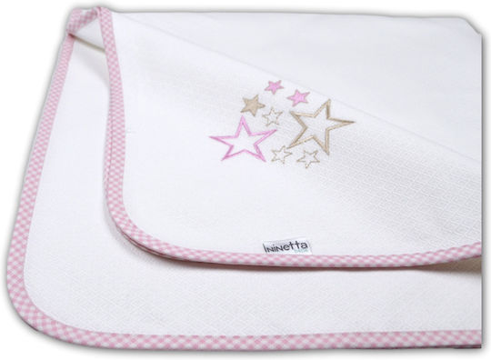 Ninetta Bebe Stars Piqué-Kuscheldecke Rosa 90x90cm.