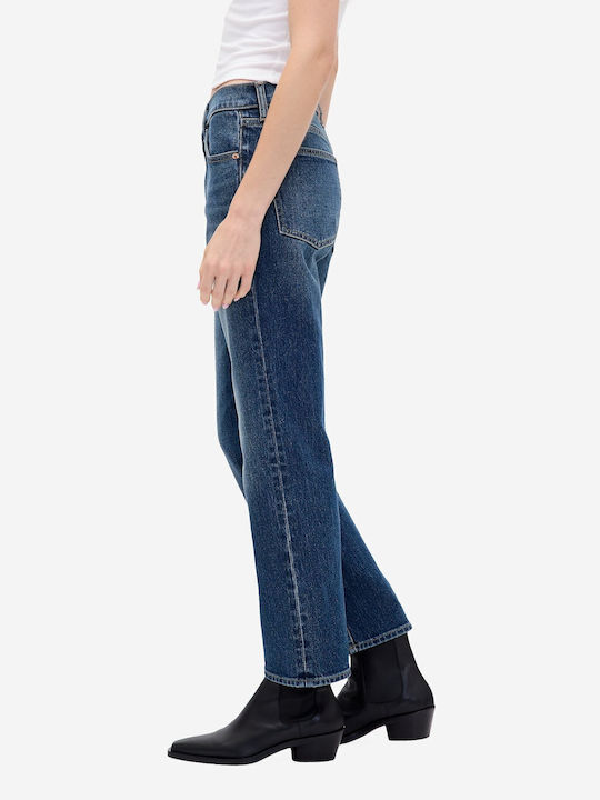 '90s Hoch tailliert Damenjeans in Schlanker Passform Dark Indigo