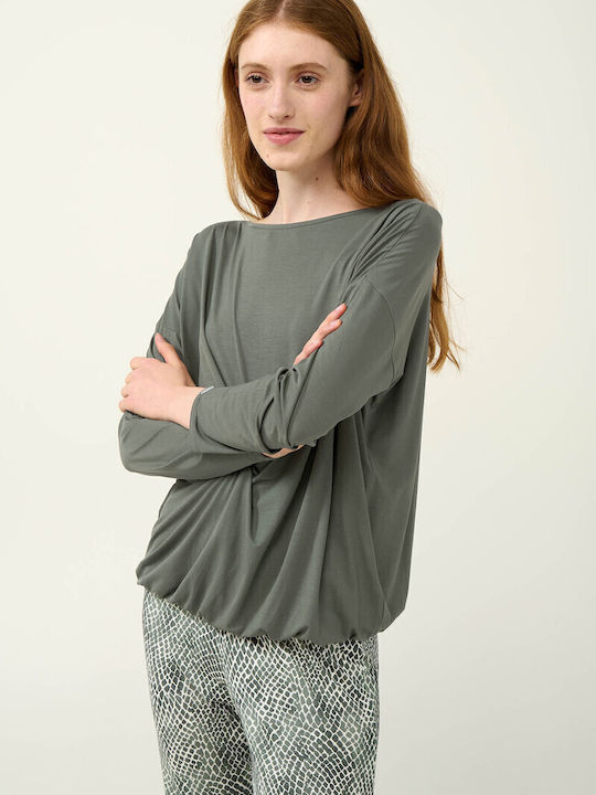 Vamp Winter Damen Pyjama-Set Green Sage