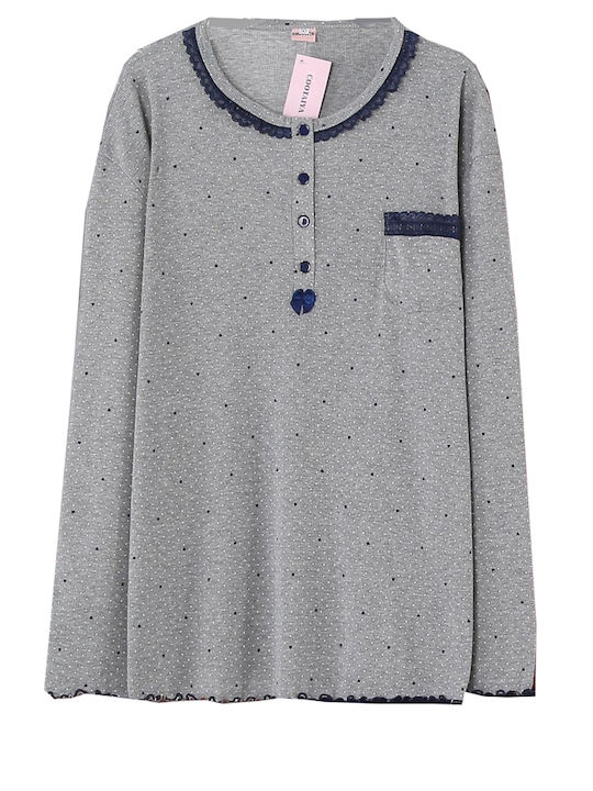 Cootaiya Winter Damen Pyjama-Set Grey