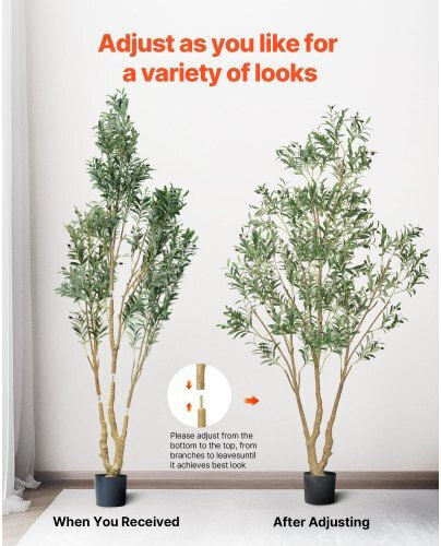 Vevor 240cm Artificial Olive Potted Plant For Home Office Spaces Rzs8ftglsslx8ojbj001v0