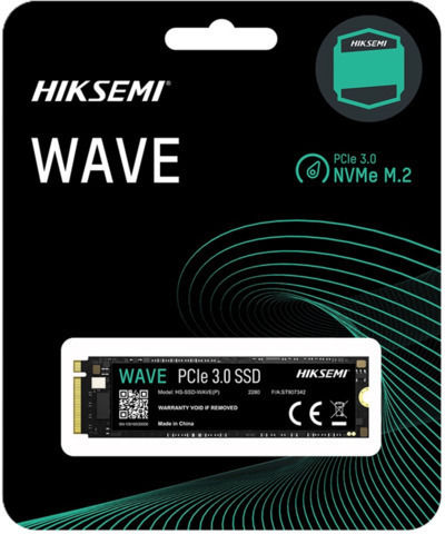 Hiksemi Wave P SSD 256GB τύπου M.2 με σύνδεση PCI Express 4.0 HS-SSD-WAVE(P)(STD)/256G/PCIE3/WW