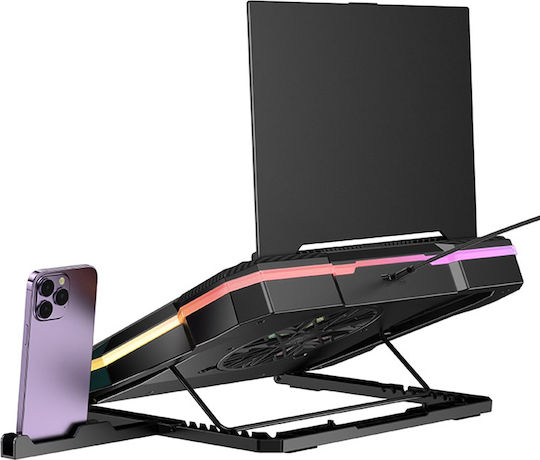 Hoco Cooling Pad για Laptop έως 19" με 1 Ανεμιστήρα και Φωτισμό DH20