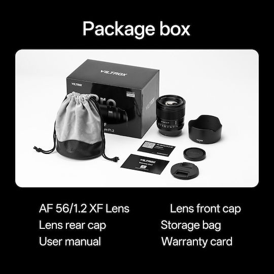 Viltrox Crop Φωτογραφικός Φακός AF 56mm F1.2 Pro Σταθερός για Sony E Mount Μαύρος