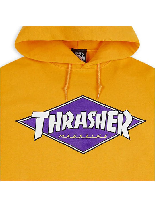 Sweatshirt mit Kapuze Gold