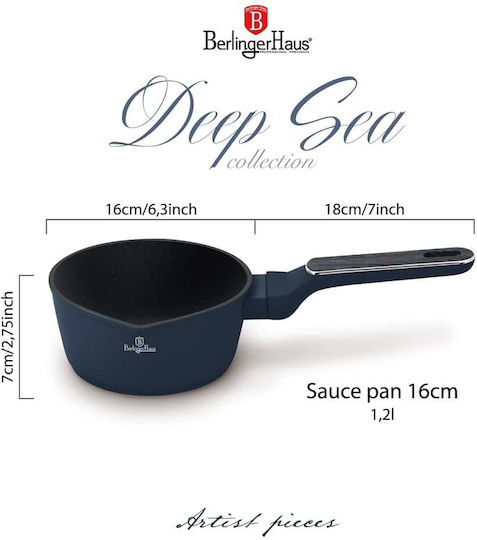 Berlinger Haus Deep Sea Collection Milk Pot Made of Aluminum 1.2L / 16cm