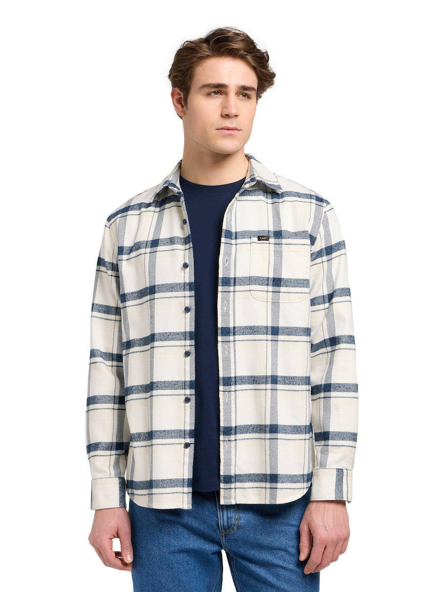 Lee Long-sleeved Cotton Shirt Graphite 112370571 | Skroutz.mt