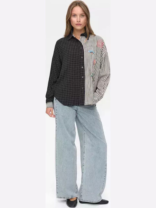 Women's Long Sleeve Shirt Caviar
